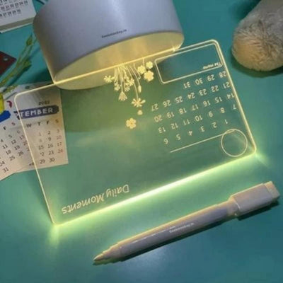 3d Acrylic Writing Board with Pen and Light