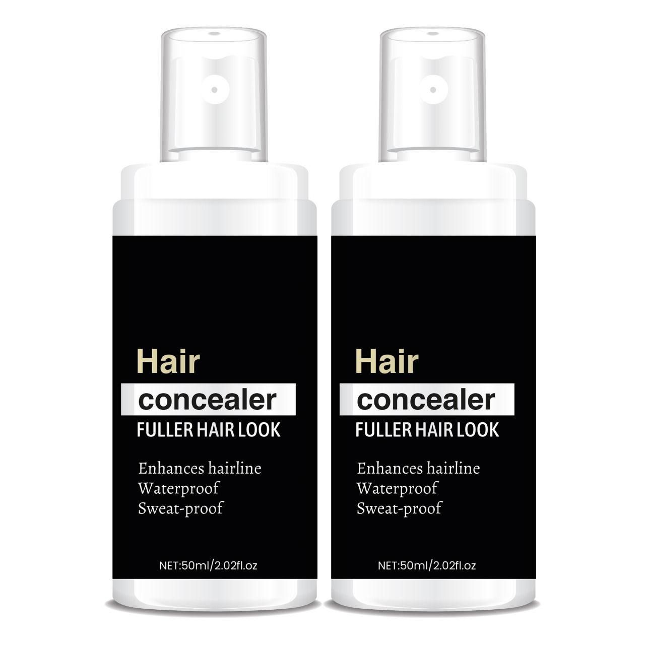 Hair Concealer | Waterproof & Sweat-Proof Powder for Fuller Hair Look (Pack of 2)